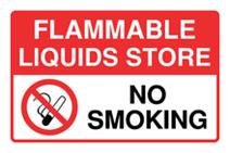 Flammable Liquids Store No Smoking